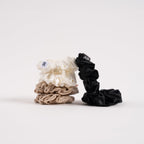 THE PLUSH SILK SCRUNCHIES